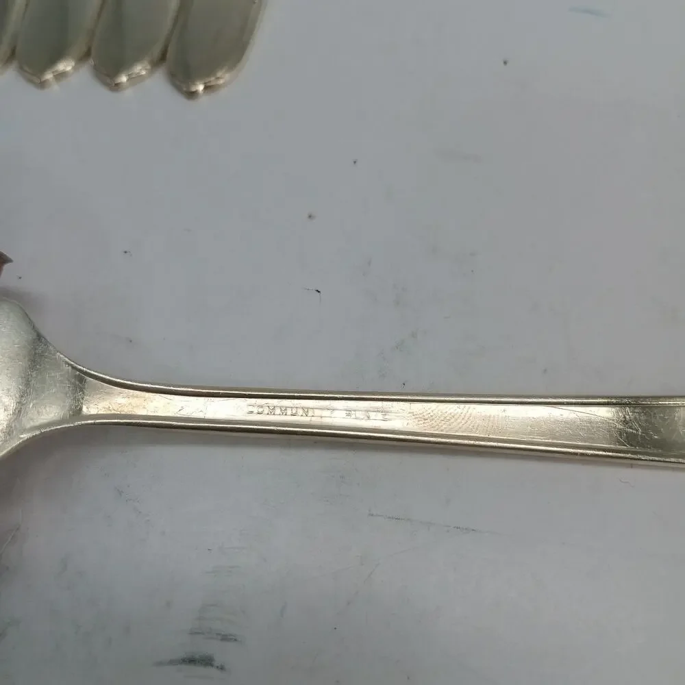 6X DF Oneida Community BERKLEY SQUARE Silverplate Dinner Forks Flatware